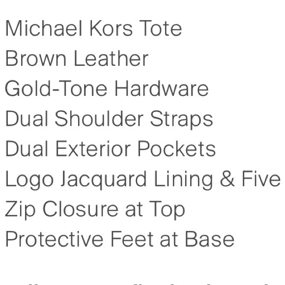 🤎 MICHAEL KORS 🤎 JET SET LARGE TOP ZIP SAFFIANO LEATHER TOTE - Picture 7 of 10